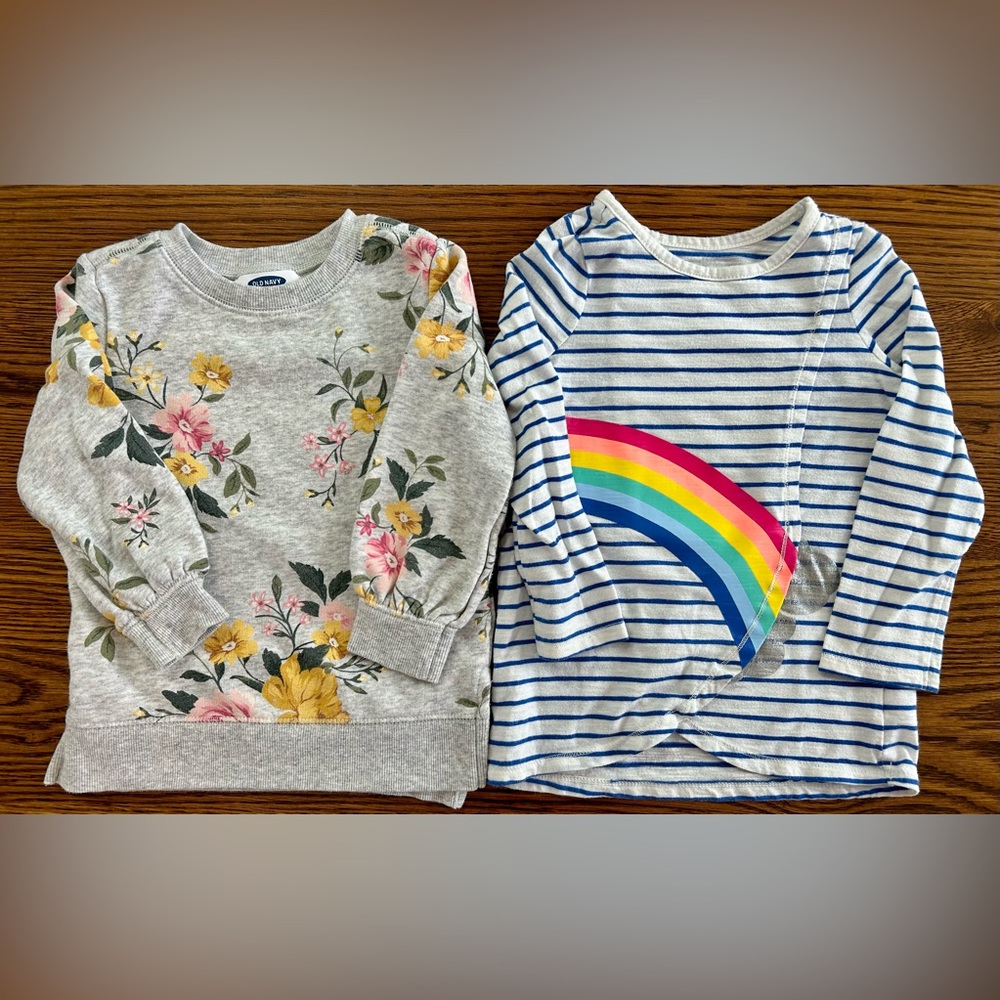 3T Girls Sweatshirt & Long Sleeve Shirt